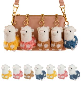 Whimsical Alpaca Keychain