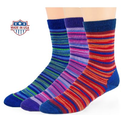 Dress Sock Half Crew Striped