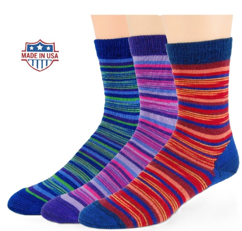 Dress Sock Half Crew Striped