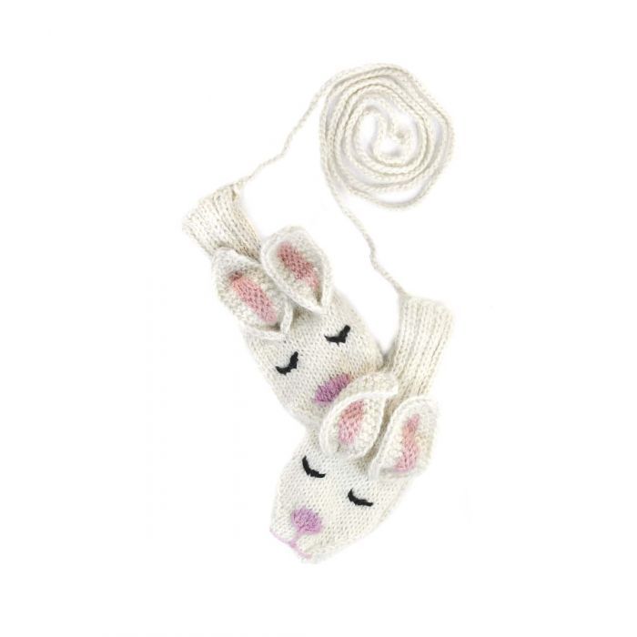 Kids Mittens w/Strings