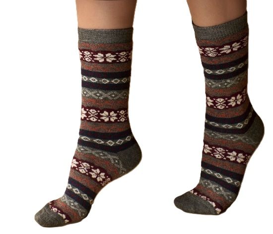 Nordic 2 Socks, Color: Grey, Size: Small