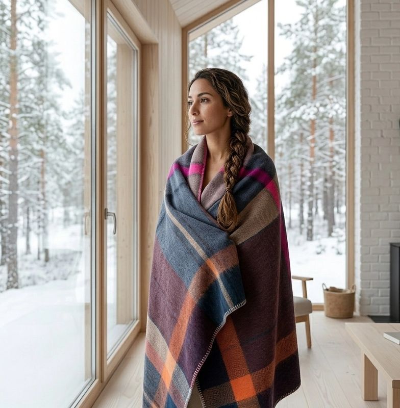Brushed Plaid Throw