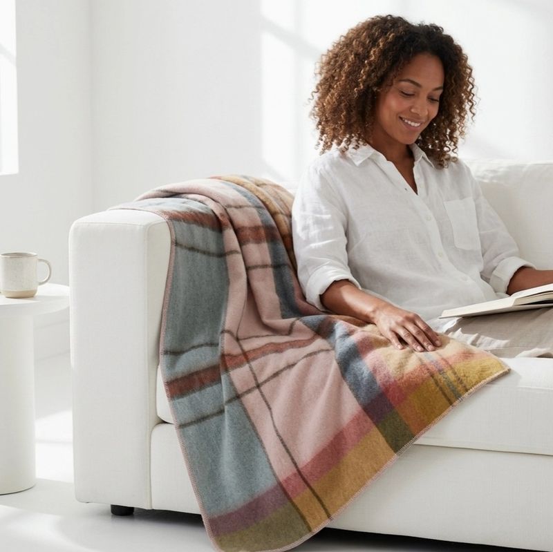 Brushed Plaid Throw
