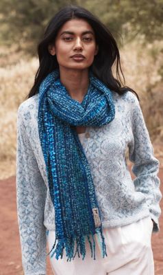 Wide Boucle Scarf