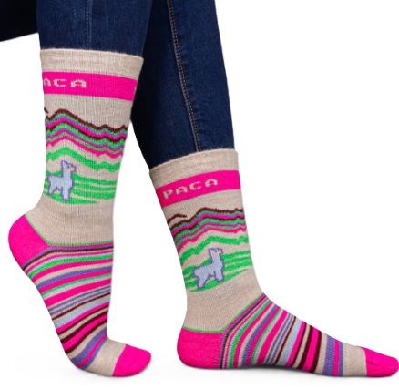 Bubblegum Alpaca Socks