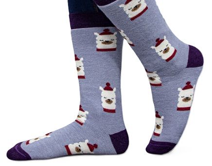 Holiday Alpaca Sock Alpaca w/hat