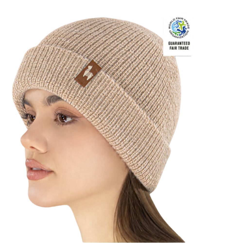 Double Knit Hat  Large, Color: Beige