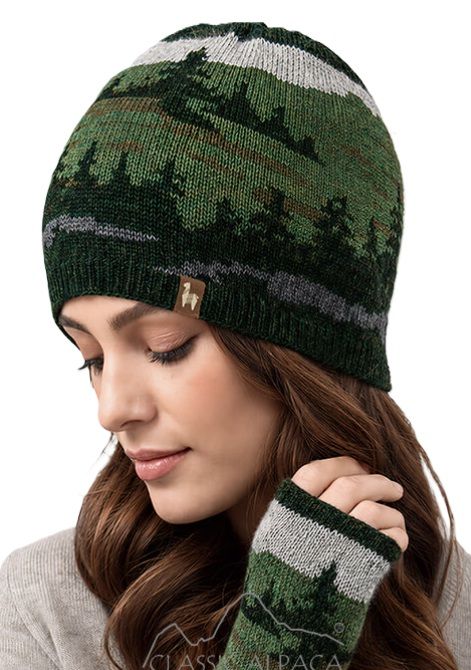 Evergreen Baby Alpaca Hat
