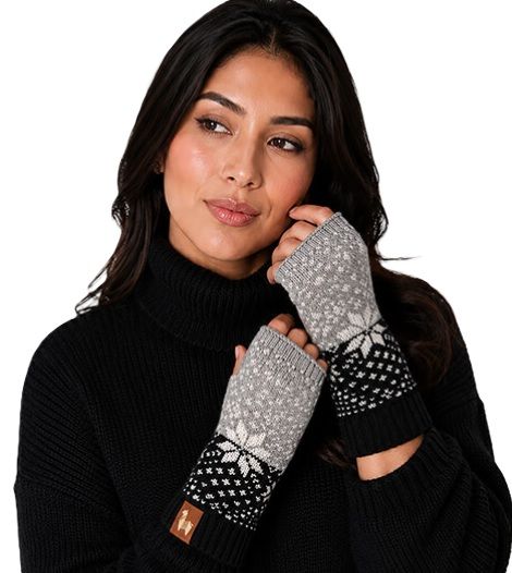 Snowflake Fingerless Gloves