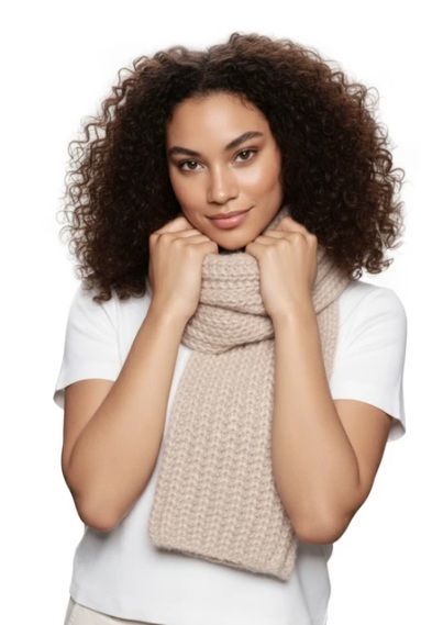 Cozy Knit Alpaca Scarf