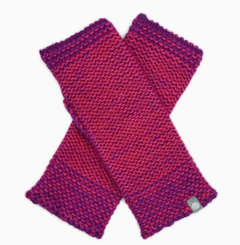 Trail Fingerless Gloves, Color: Cherry