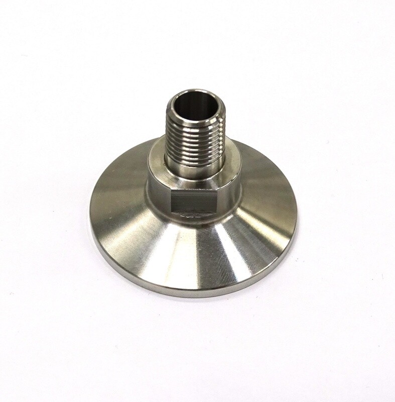 1 - 1.5&quot; Tri Clamp - 1/4&quot; BSP Male Adaptor