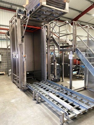 Semi Automatic Bulk Can High Level De-Palletiser