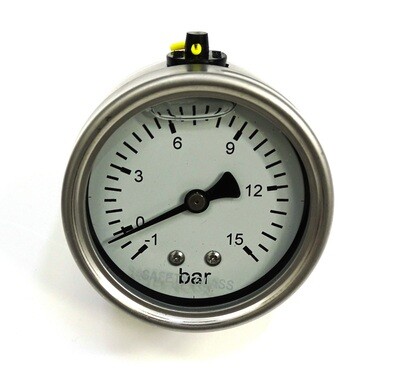 -1 / +15 Bar Pressure Gauge