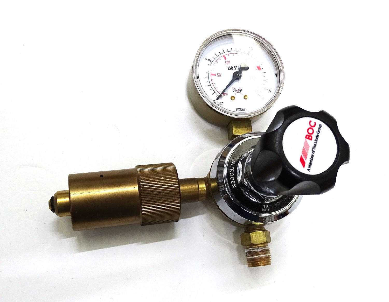 Nitrogen Regulator valve and gauge