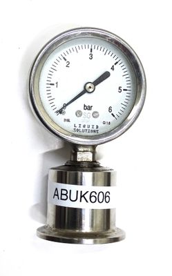 0 / +6 Bar Pressure Gauge 1.5&quot; Tri Clamp - SECOND HAND