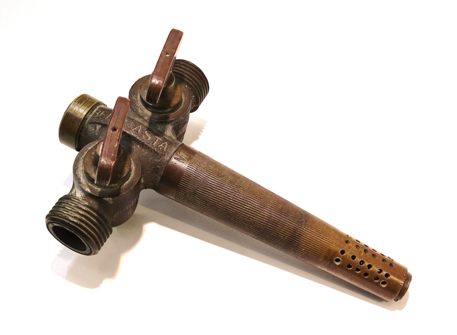 Vintage Brass Gravity Cask Double Tap