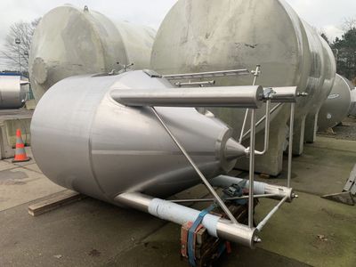 Conical Stainless Steel Vessel - 3000L Second Hand