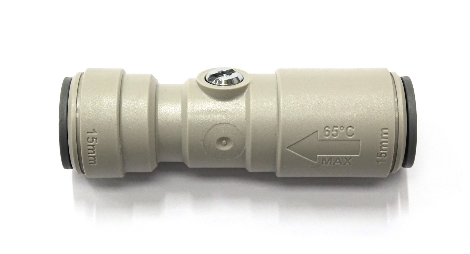 John Guest - Straight Connector 15mm &amp; Ball Valve
