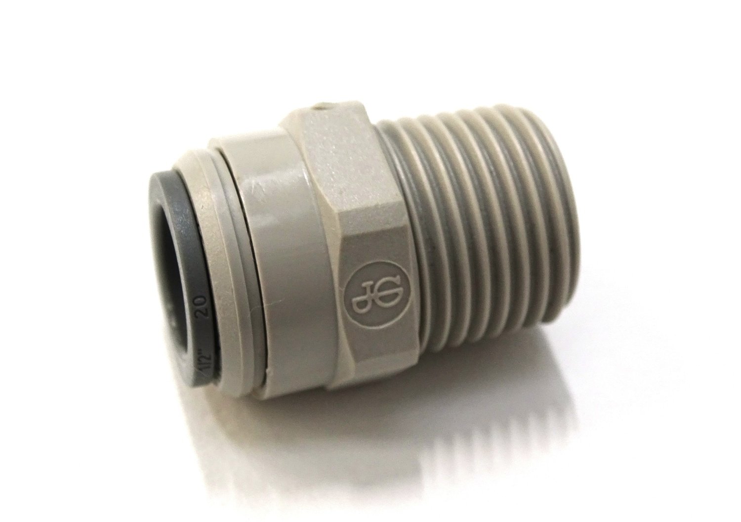 John Guest - 1/2&quot; x 1/2&quot; BSP - Straight Adaptor