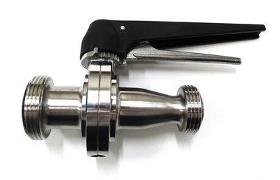 Butterfly Valve 1.5&quot; RJT Male  -  1&quot; RJT Male