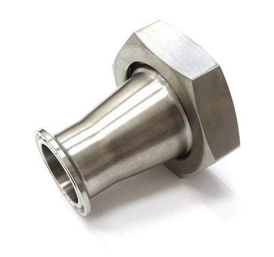 2&quot; RJT Female Reducer - 1.5&quot; Triclamp