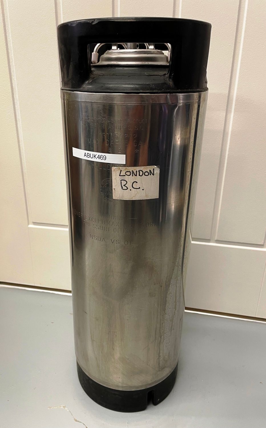 Firestone Stainless Steel Keg cornelius-style Keg - 5 U.S. Gallons - Second Hand