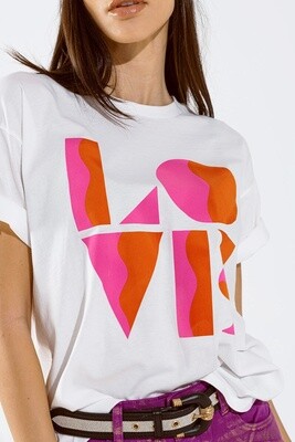 T-shirt print Love
