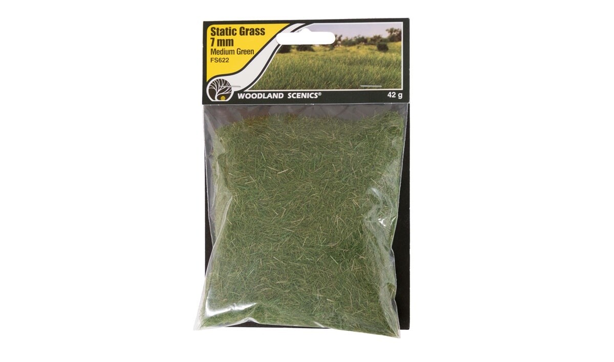 Static Grass Medium Green 7MM