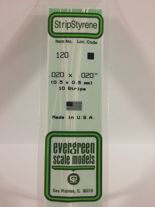 120 - OPAQUE WHITE POLYSTYRENE STRIP