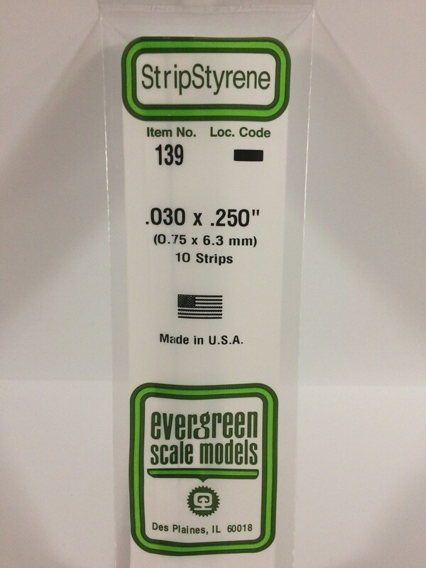 139 - QUE WHITE POLYSTYRENE STRIP