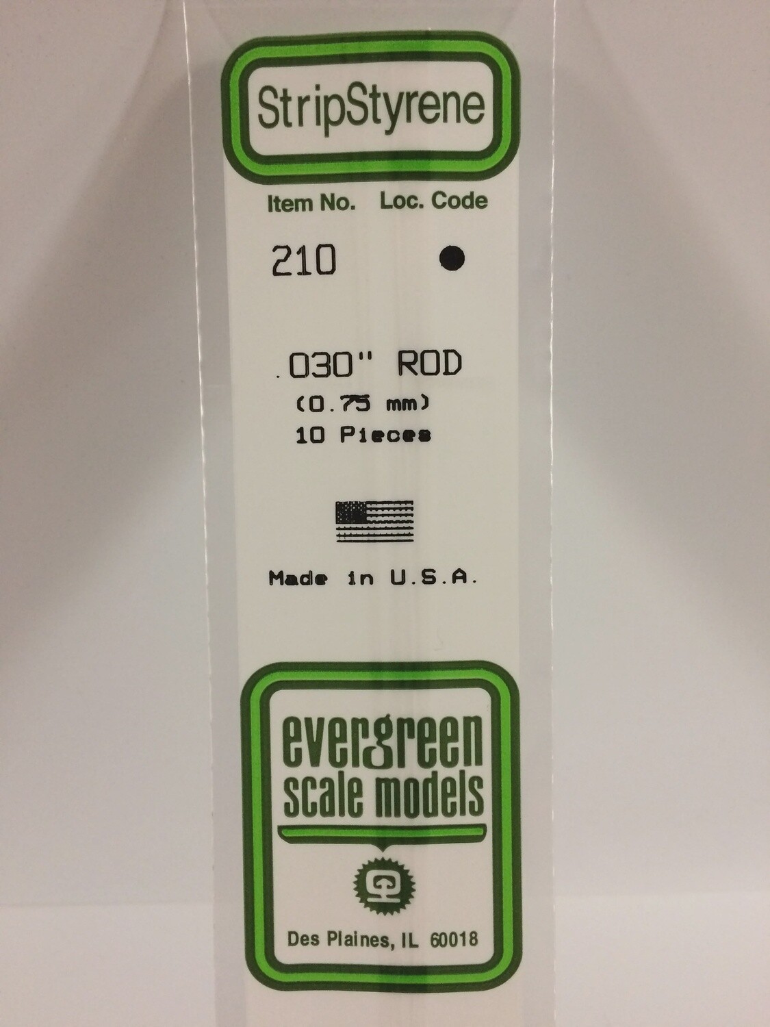 210- OD WHITE POLYSTRENE ROD