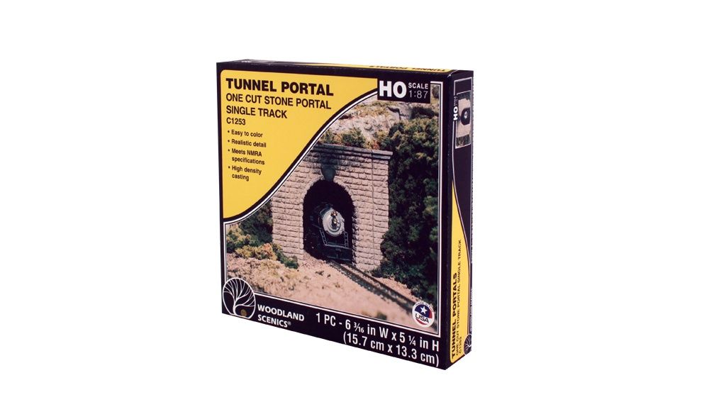Cut Stone Single Portal - HO Scale