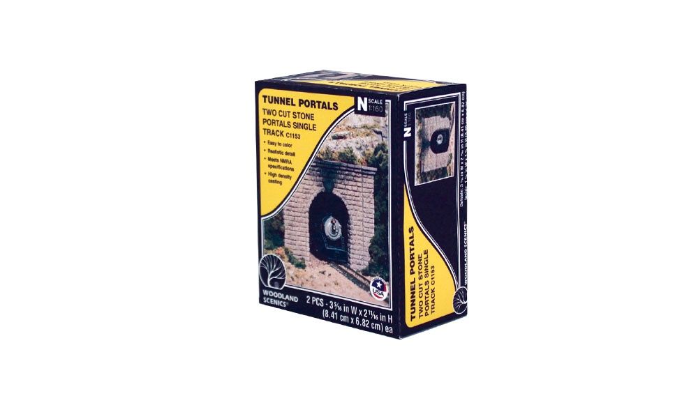 Cut Stone Single Portal - N Scale