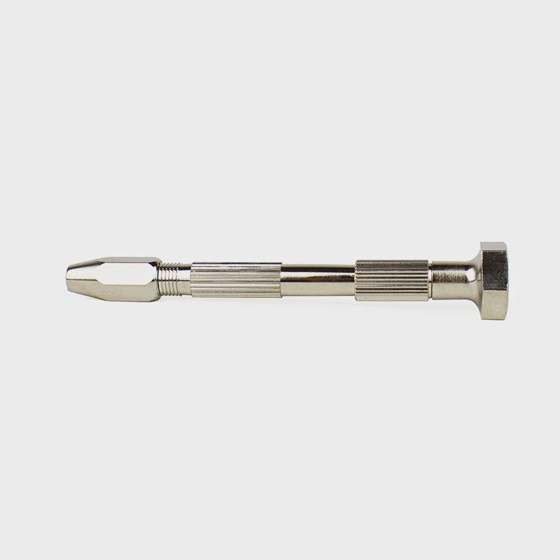 Steelex D3387 Swivel Head Pin Vise - 4 Collets (0-1/8"), 3-7/8" Long, For Precision Drilling-1457290