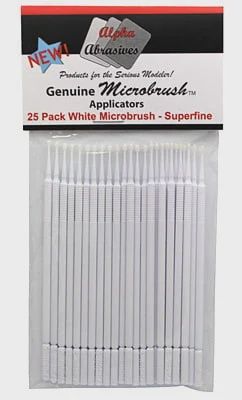 Superfine Applicator Brush - Microbrush(R) - White pkg(25)