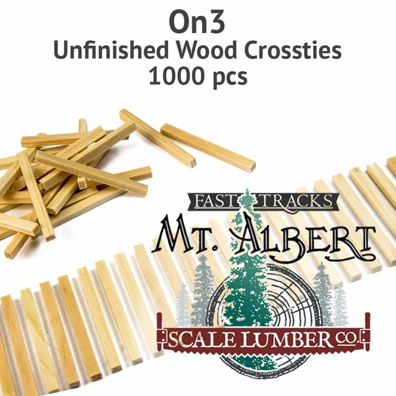 ON3 UNFINISHED WOOD CROSSTIES - 1000 PCS