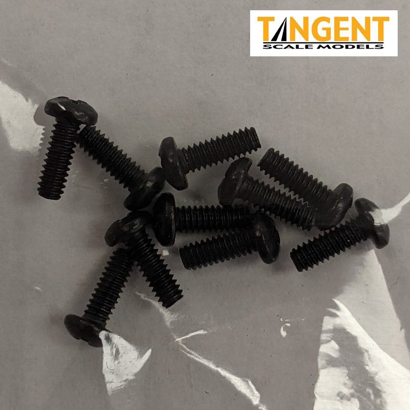 Wide Head Pan 2-56 Screws – 1/4″ (5 pair)