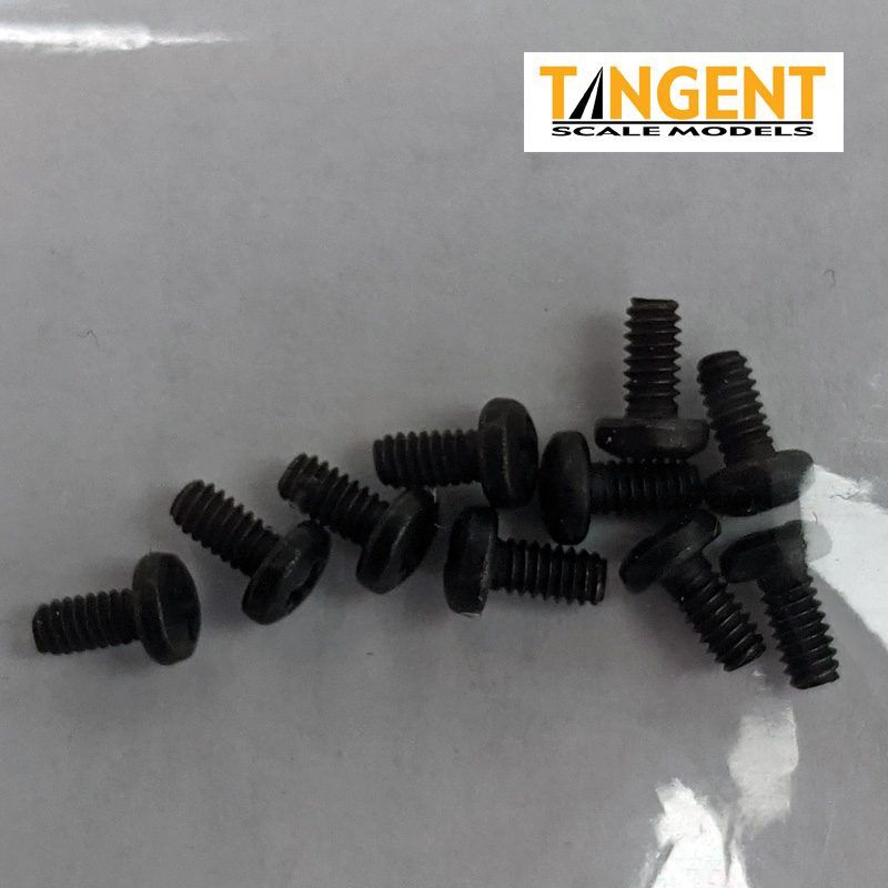 Wide Head Pan 2-56 Screws – 3/16″ (5 pair)