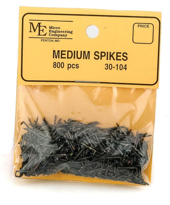 Blackened Metal Spikes -- Medium 3/8&quot; Long - Economy Pack of 800