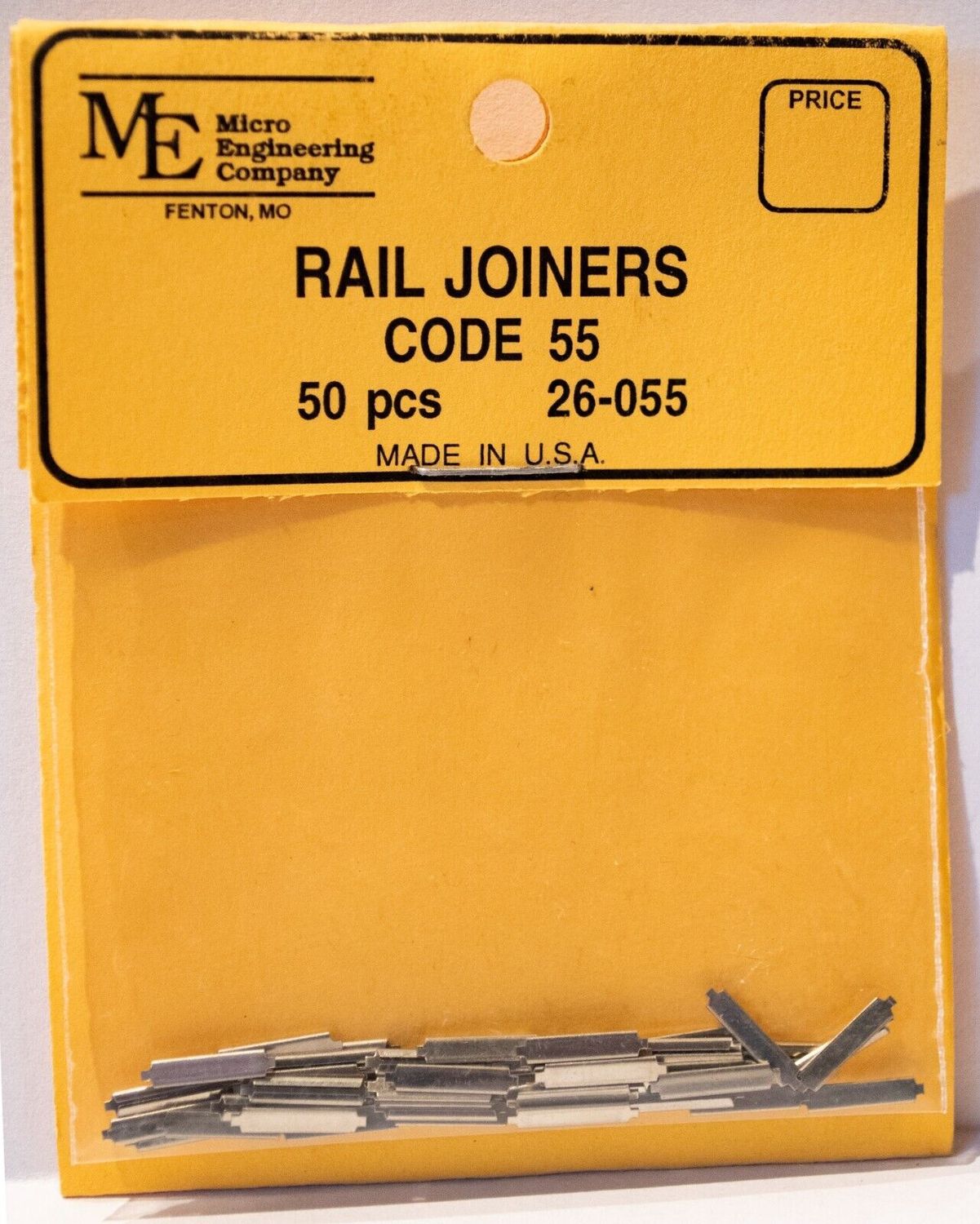 Nickel-Silver Rail Joiners Code 55 pkg (50)