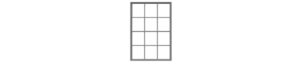 12 PANE MASONRY WINDOW O