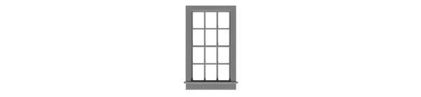 6/6 DOUBLE HUNG WINDOW 28x50 O