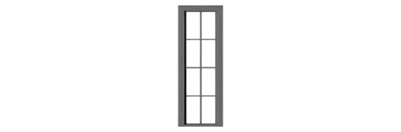 4/4 DOUBLE HUNG WINDOW 24x82 O