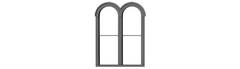 DBL ROUND TOP 1/1 DBL HUNG WINDOW O
