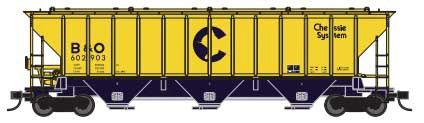 Pullman-Standard PS2-CD 4427 High-Side Covered Hopper B&amp;O #602911