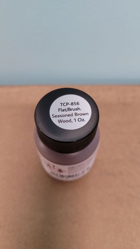 Flat Seasoned brown Wood (brush able) 1 Ounce