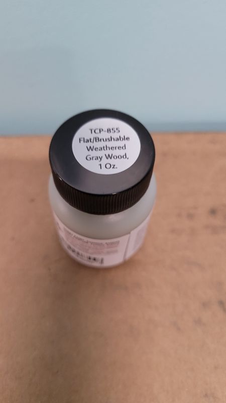 Flat Weathered grey Wood (Brush able) 1 Ounce