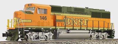 AML GP60M Diesel BNSF &quot;Heritage&quot; Logo, Green/Orange, DCC or DCC and Sound: DCC Ready, Road Number: 117
