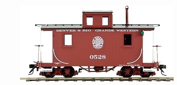 AMS Short Caboose On3, Road Name: D&amp;RGW Moffat Logo, Road Number: 0528